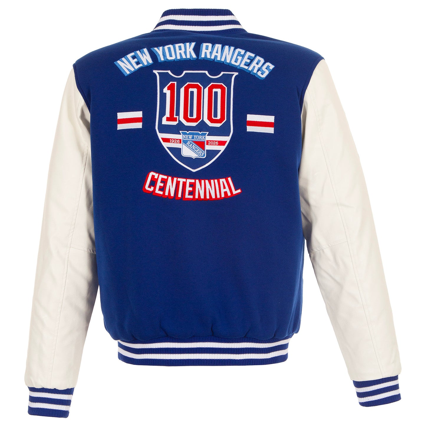 JH Design Rangers Centennial Patched Varsity Jacket