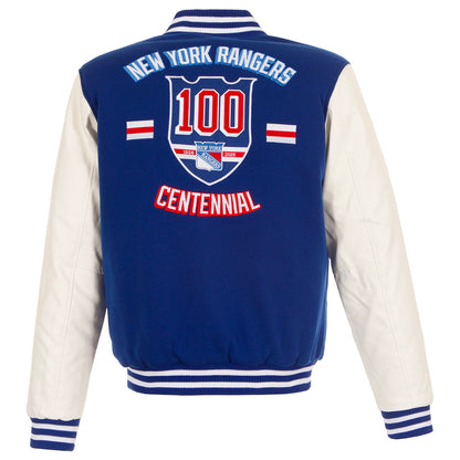 JH Design Rangers Centennial Patched Varsity Jacket