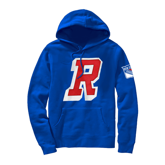 We Bleed Blue Rangers Royal R Twill Hood