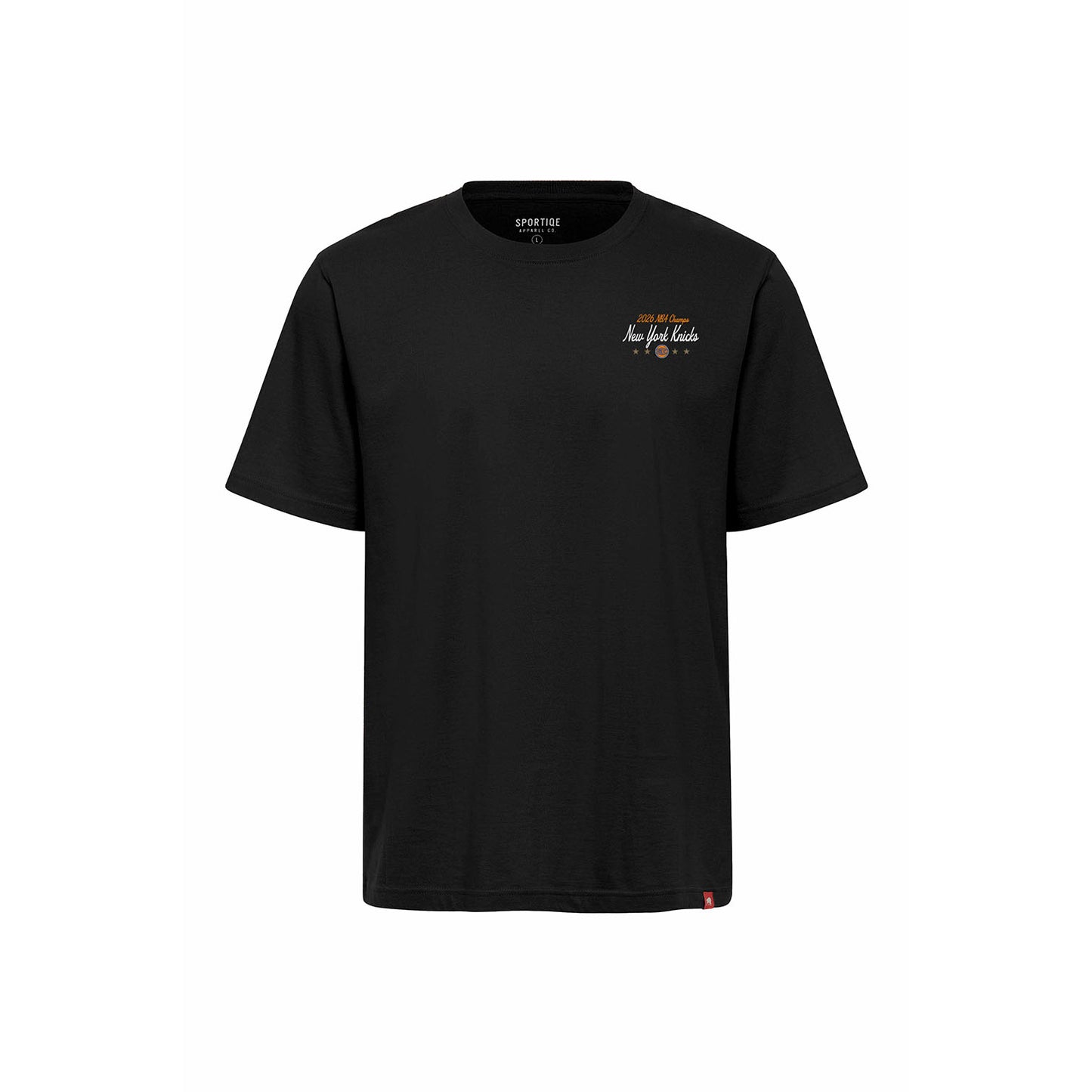 Sportiqe Knicks 2026 NBA Champions Black Duke Tee