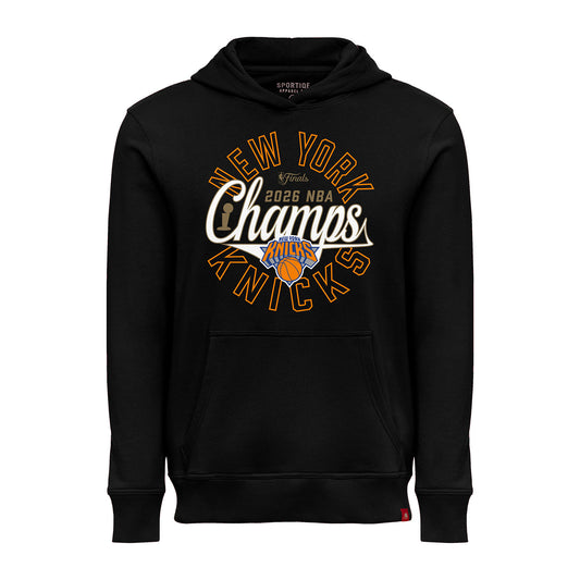 Sportiqe Knicks 2026 NBA Champions Drake Black French Terry Hoodie