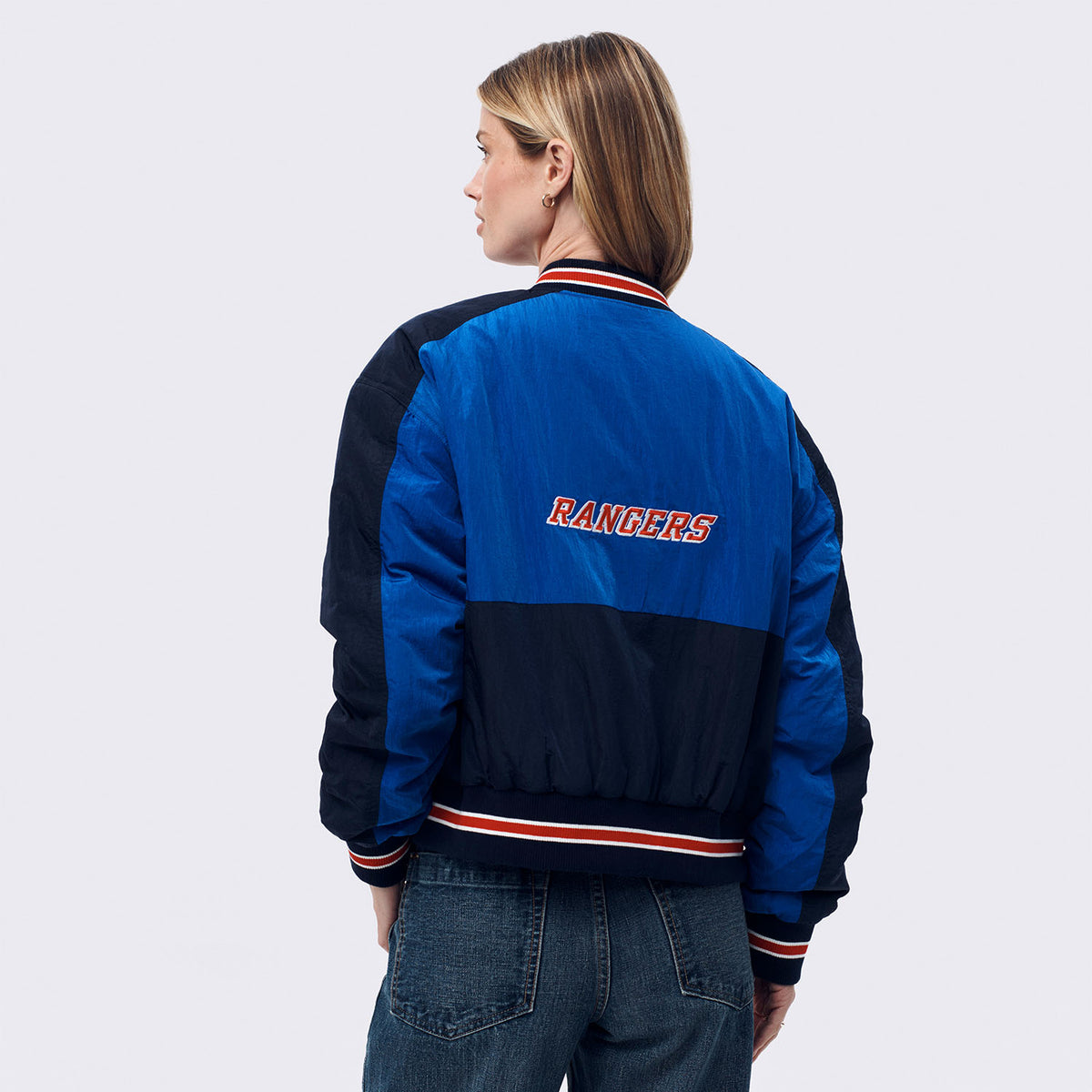 Women's Cropped Bomber Royal