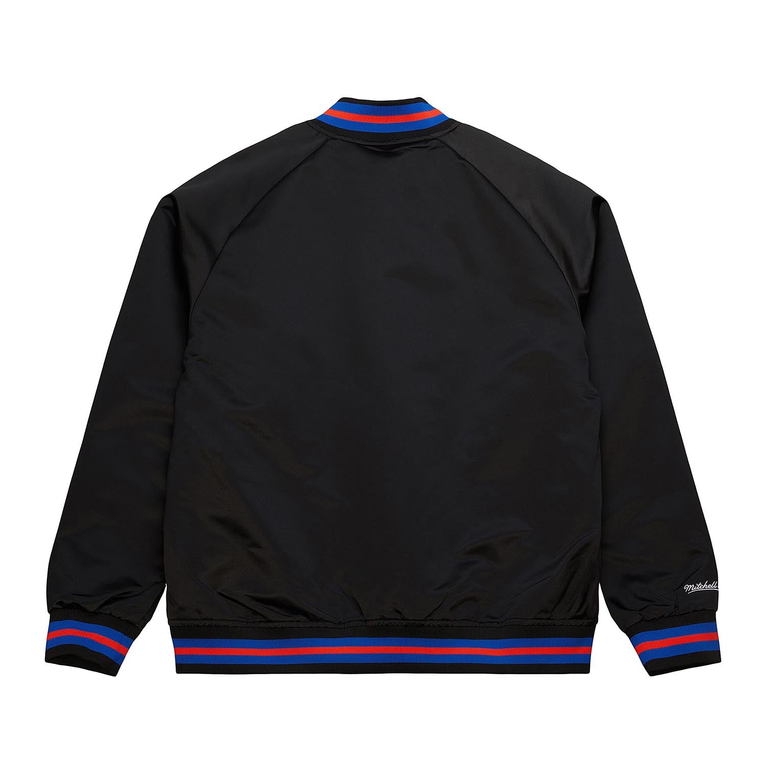Mitchell & Ness Knicks Black Vintage Wordmark Lightweight Satin
