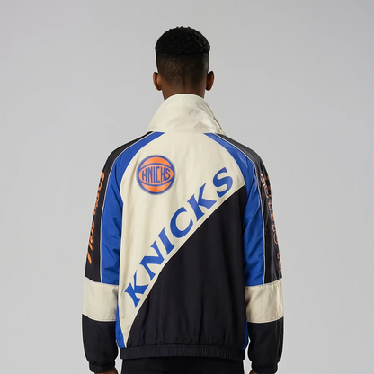Wild Collective Knicks Oversized Raglan Track Jacket