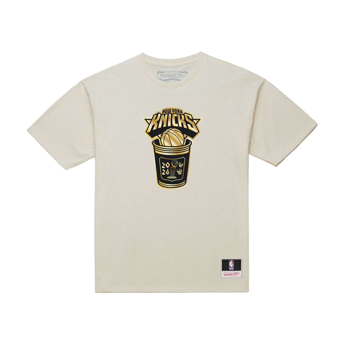 Mitchell Ness Knicks 2026 NBA Champions Coffee Tee