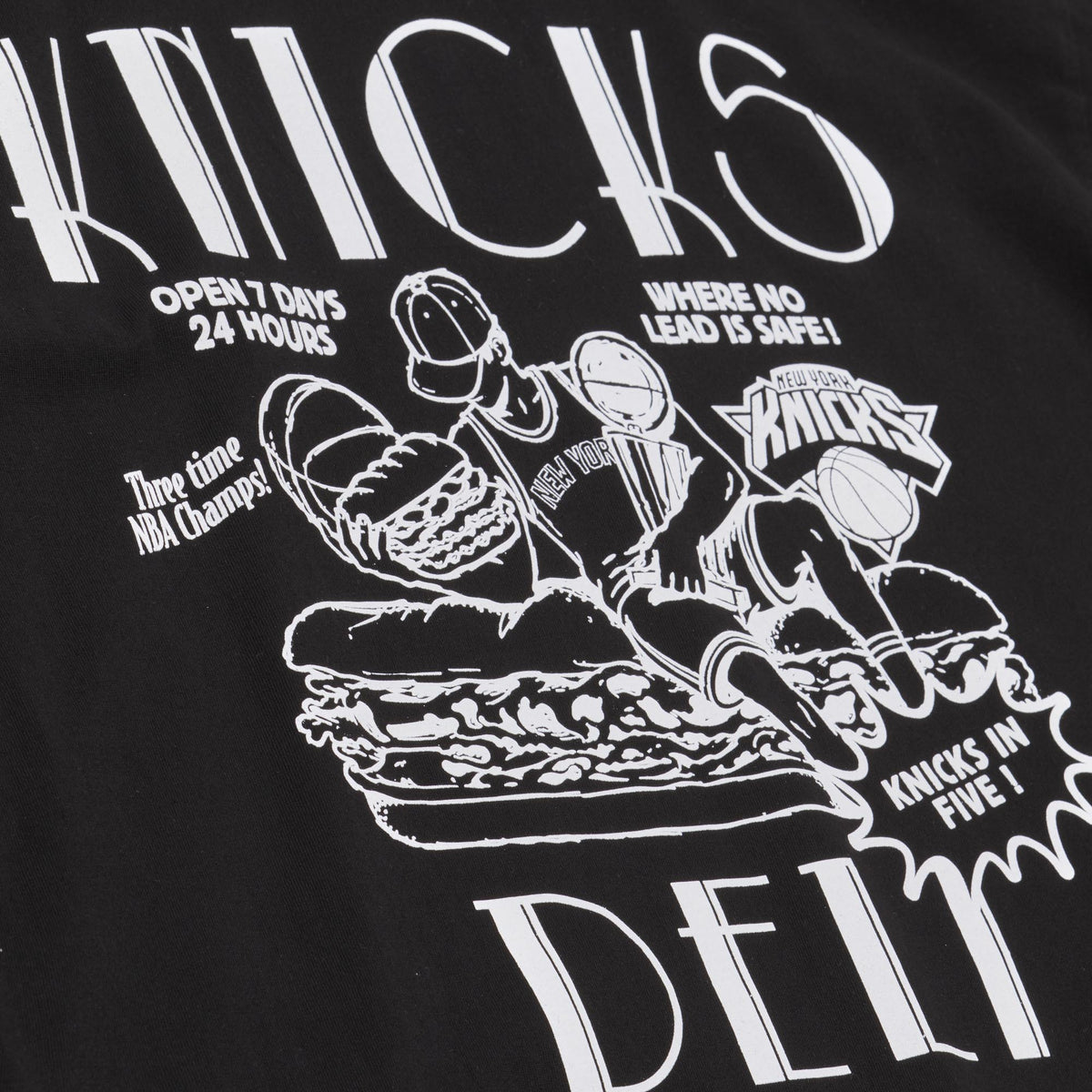 Mitchell & Ness Knicks Deli Tee Black