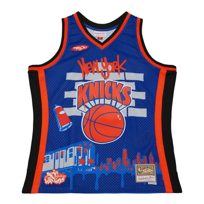 Mitchell & Ness Knicks x Tats Cru Hip Hop 50th Anniversary Fashion Jersey - Front View