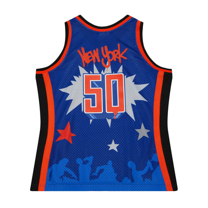 Men's Blue New York Knicks M&N x NBA Tats Cru Fashion Jersey Size: Small Men's Blue New York Knicks M&N x NBA Tats Cru Fashion Jersey Size: Small