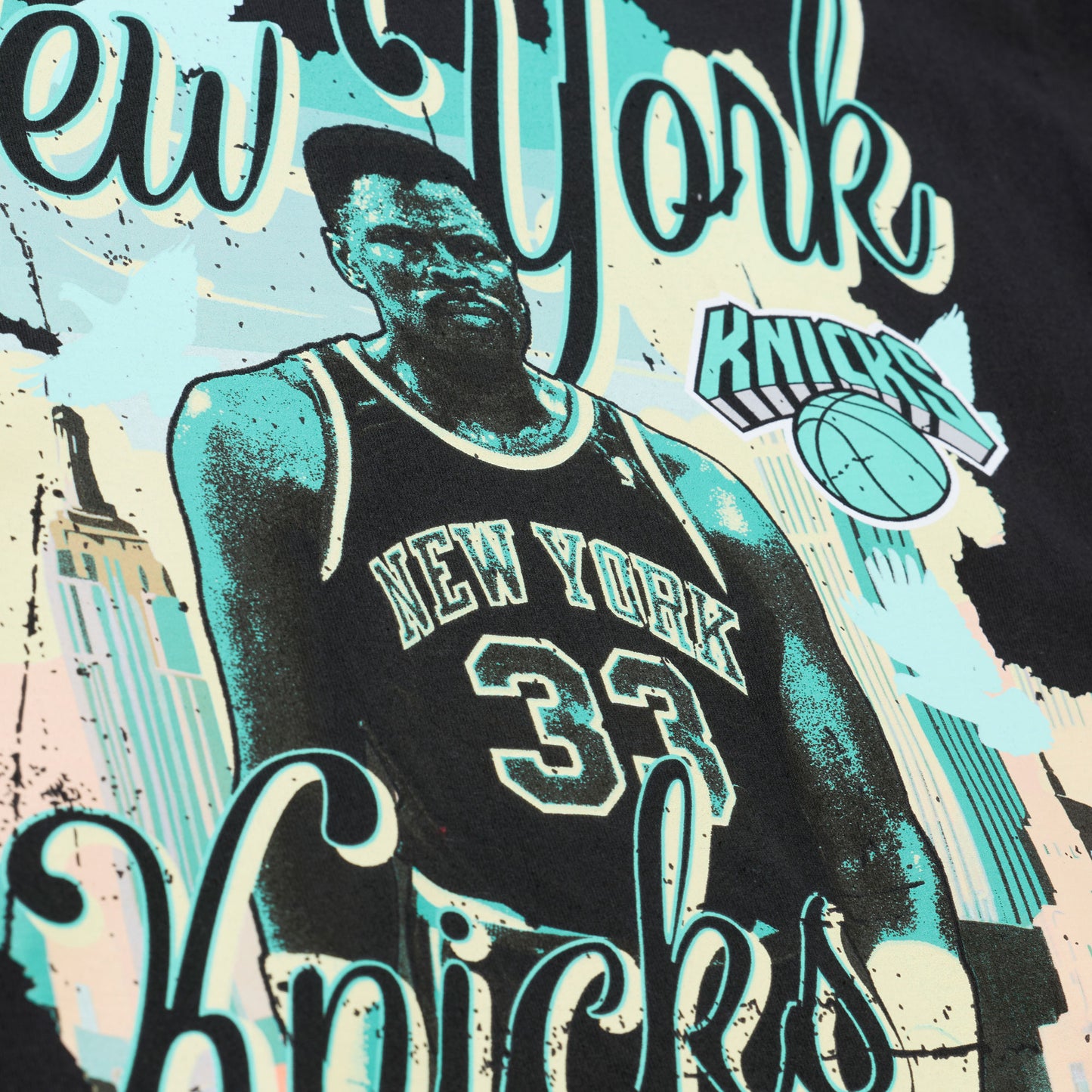 Mitchell & Ness Knicks Patrick Ewing In the City Player Tee