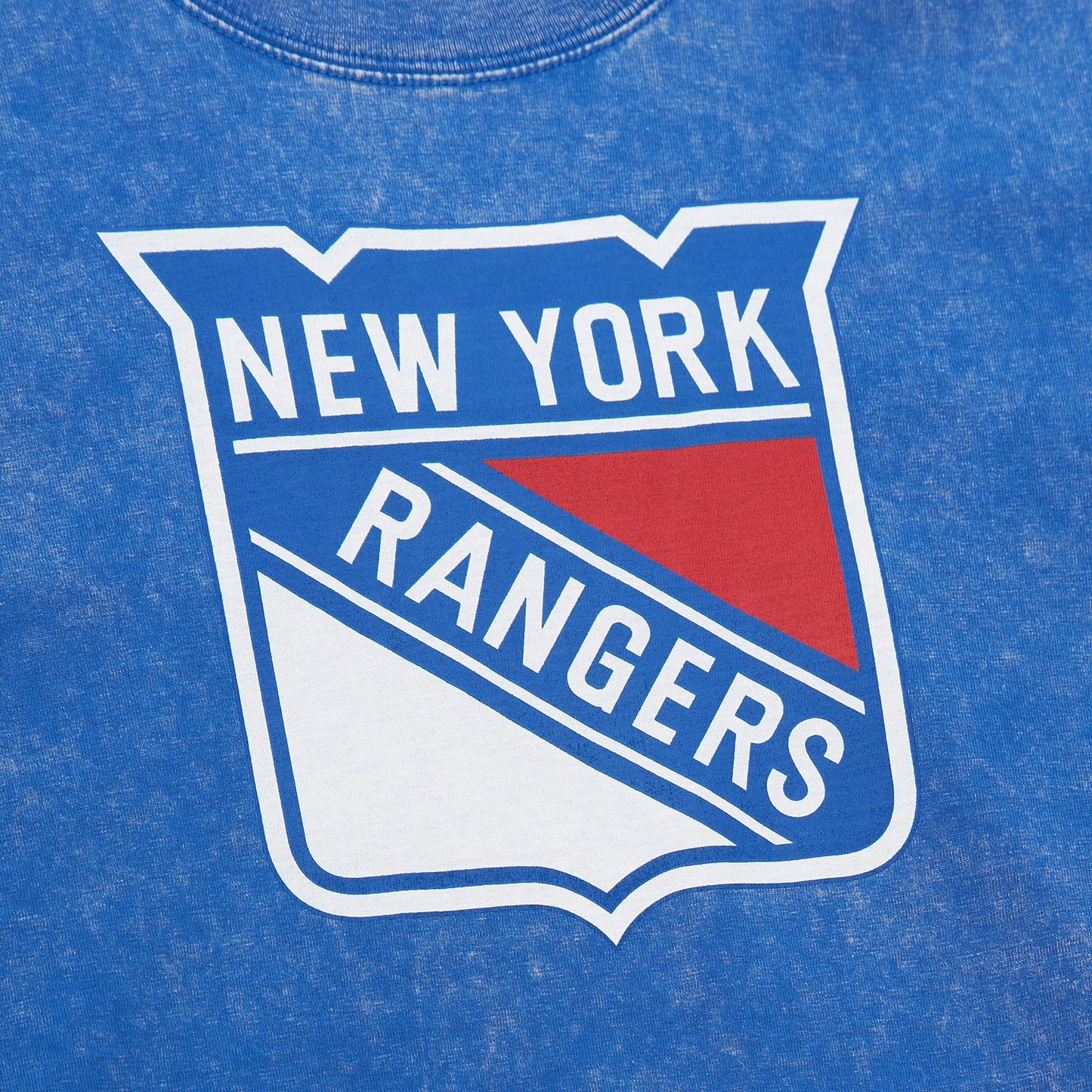 Women's Mitchell & Ness Rangers Logo Boxy Crop Tee