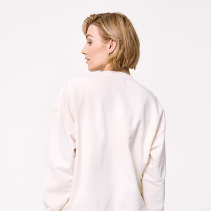 Terez Rangers Women's Cream Neon Logos Technicolor Crew