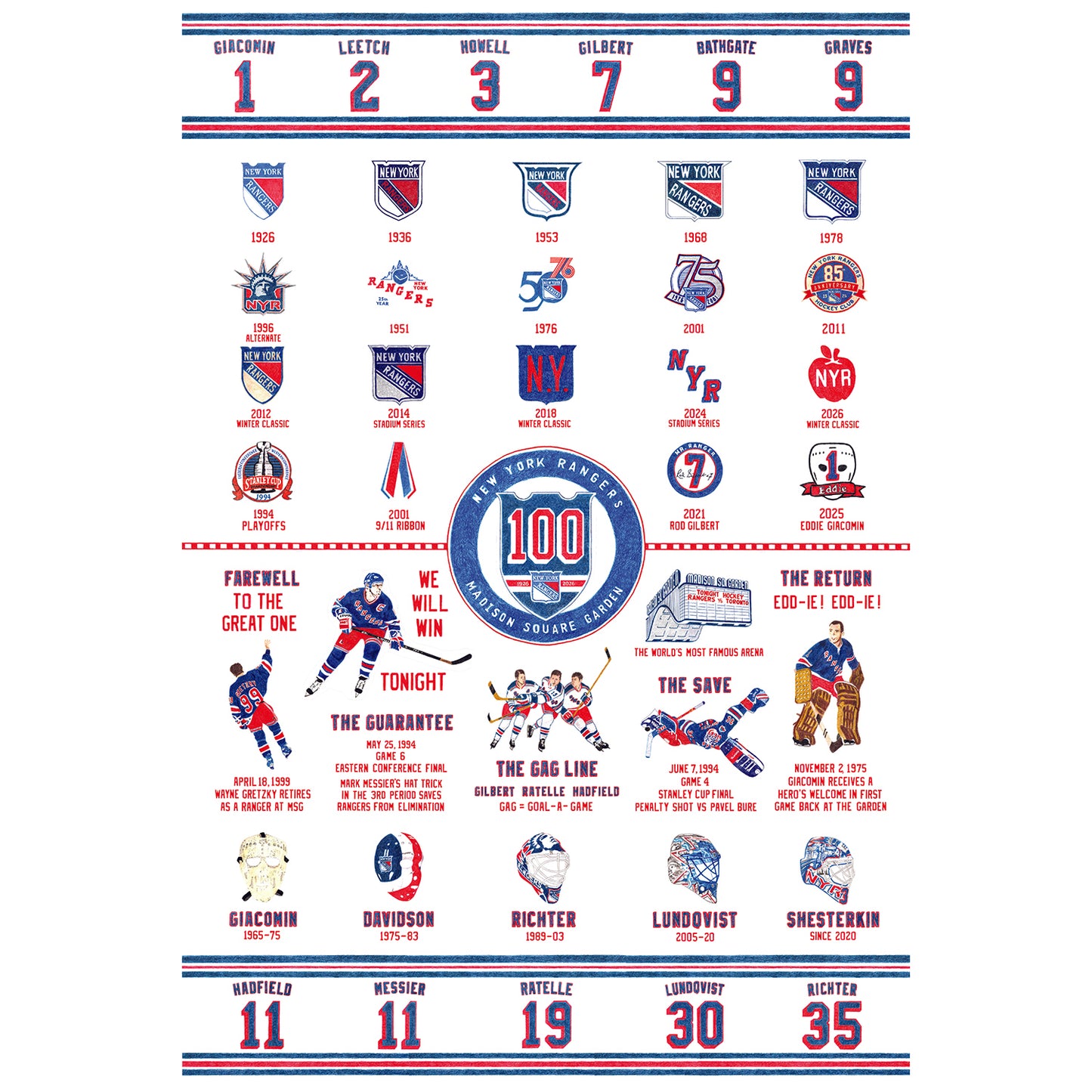 Centennial Hand Drawn Print