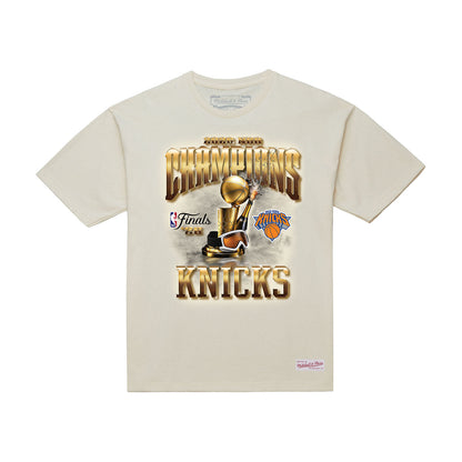 Mitchell Ness Knicks 2026 NBA Champions Cream Tee