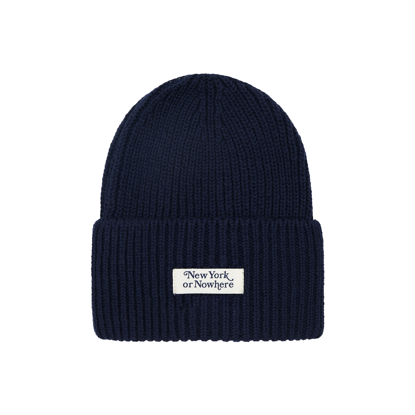 NYON x Rangers Motto Navy Chunky Beanie