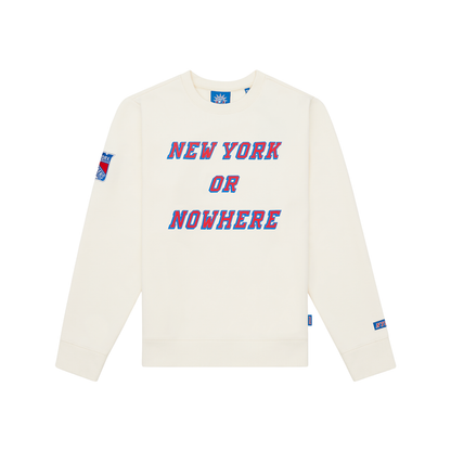 NYON x Rangers Off White Home Team Crewneck