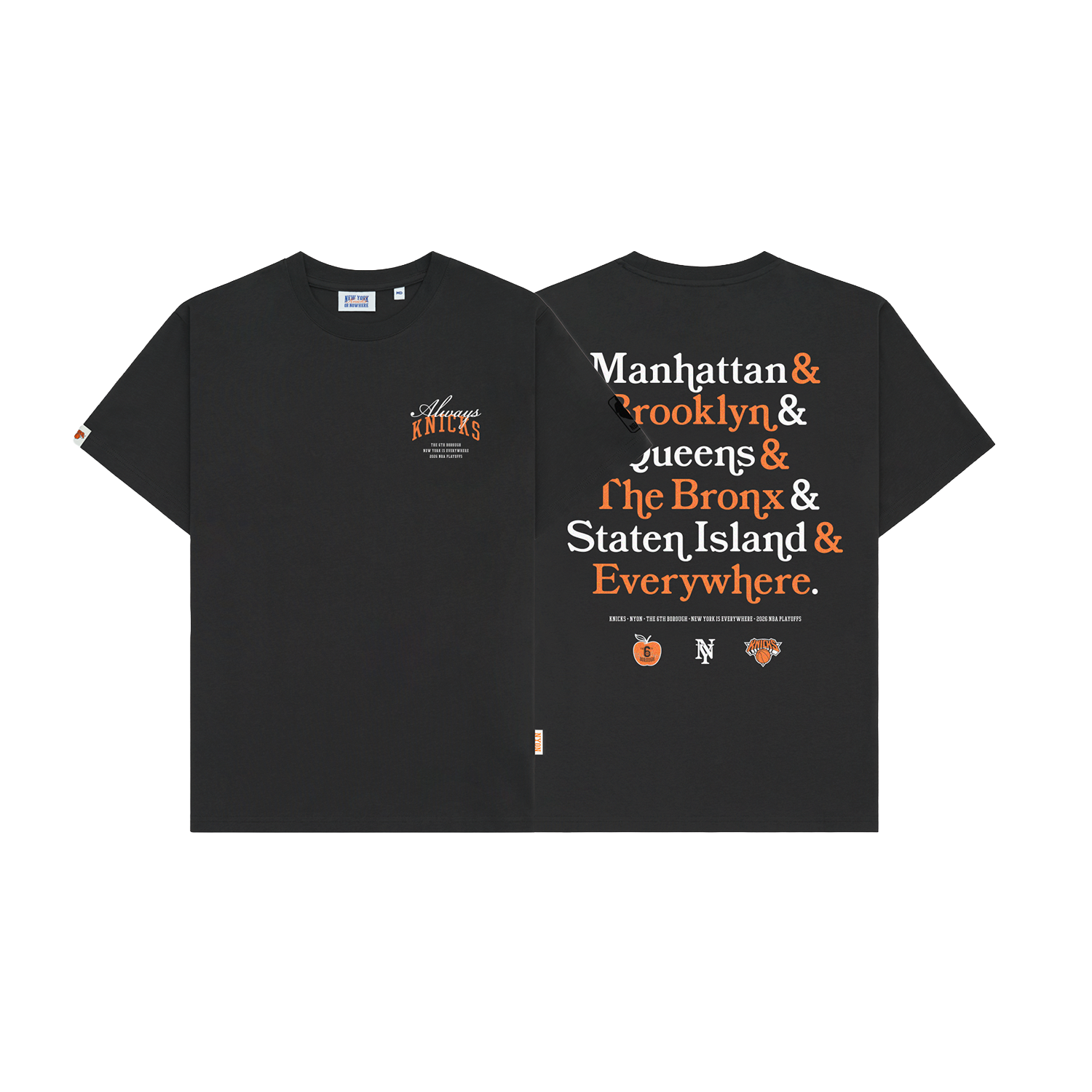 NYON Knicks Playoffs 26 6th Borough Tee – Shop Madison Square Garden