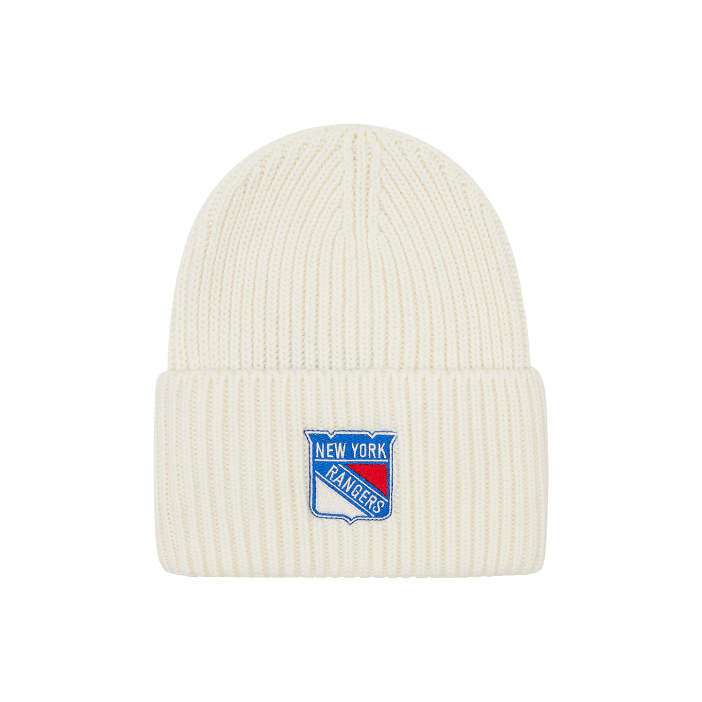 NYON x Rangers Motto Off White Chunky Beanie