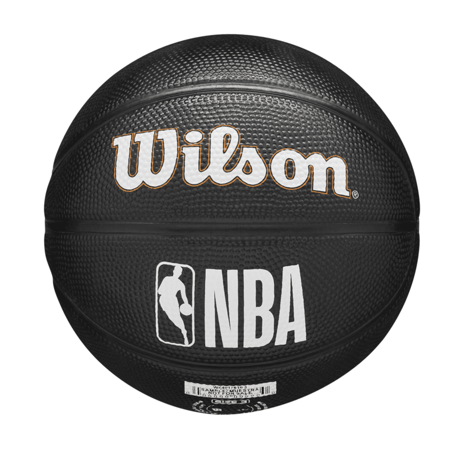 Wilson Knicks Team Tribute Black Mini Basketball - Back View