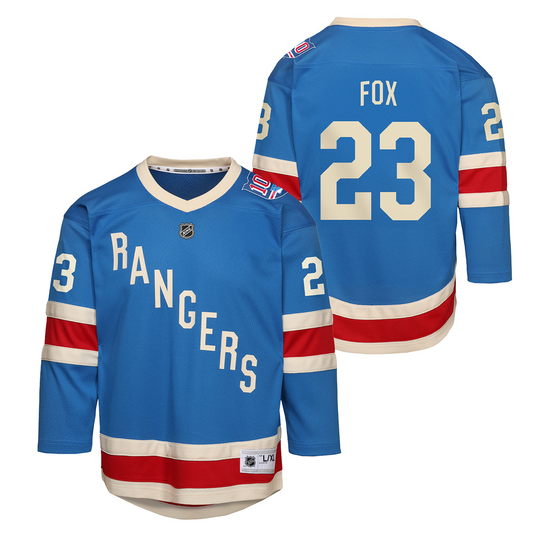 Adam Fox Youth Premium Centennial Jersey - Front & back View