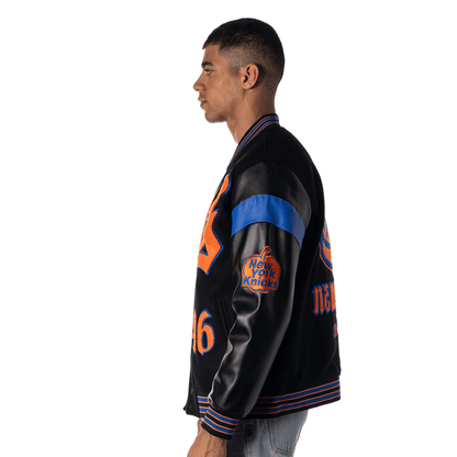 Wild Collective Knicks NY Established Varsity Jacket