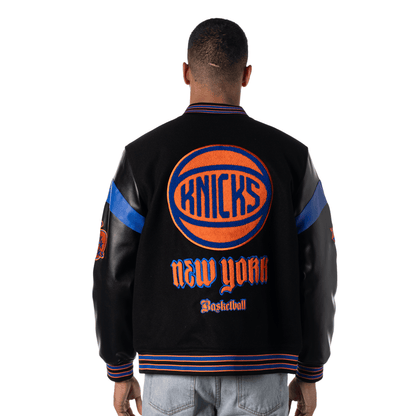 Wild Collective Knicks NY Established Varsity Jacket