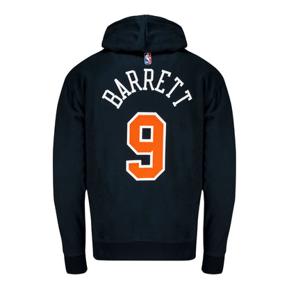 Nike Knicks City Edition 22-23 Barrett Name & Number Hood in Black - Back View