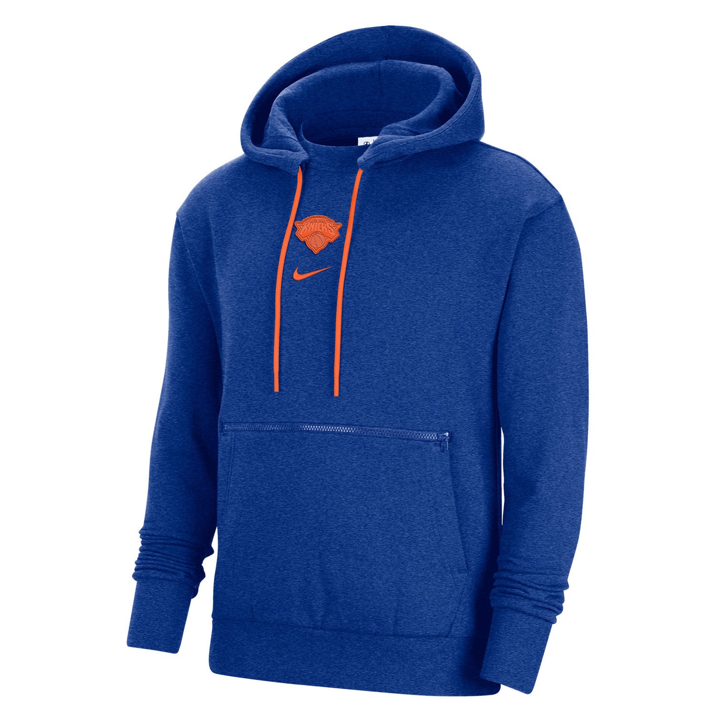 Nike Knicks Courtside Hood in Blue - Front View