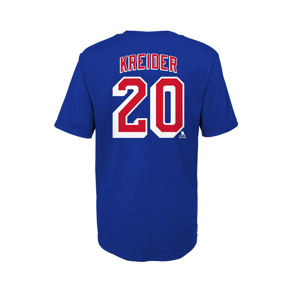 New York Rangers' Chris Kreider (20) grabs the jersey of New