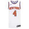 Knicks Nike Derrick Rose White Diamond Authentic Jersey - Front View