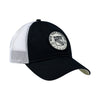 New Era Rangers Exclusive Established Circle Patch Trucker Hat In Black - Front View