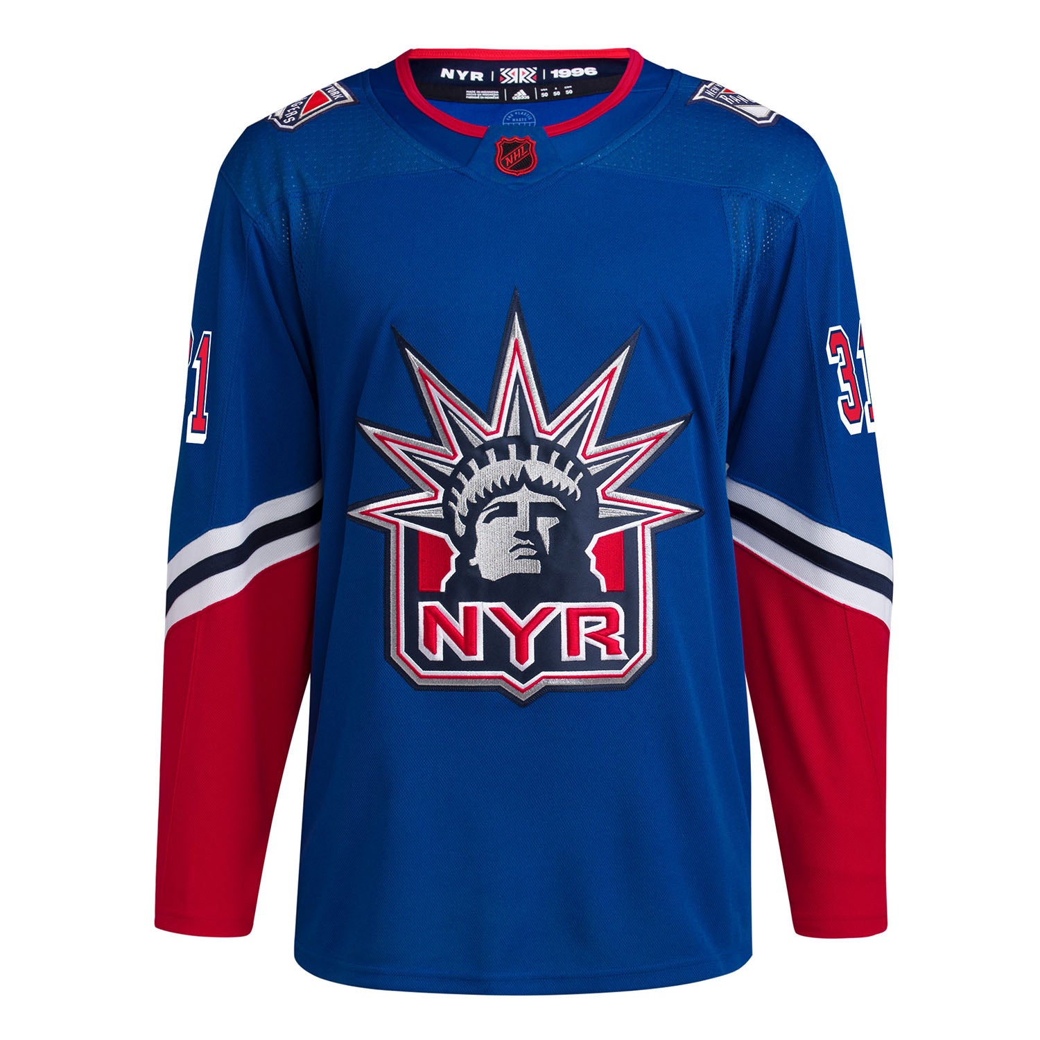 Adult Authentic New York Rangers Igor Shesterkin Royal Reverse Retro 2.0  Official Adidas Jersey