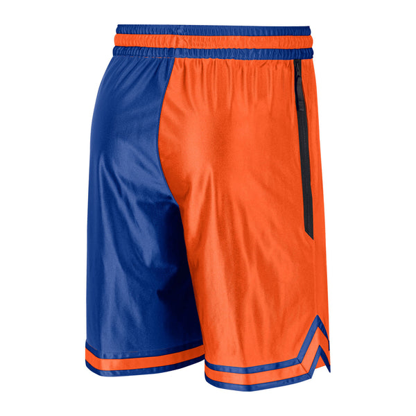 Nike Knicks Dri-fit Courtside DNA Shorts in Orange and Blue - Back  View