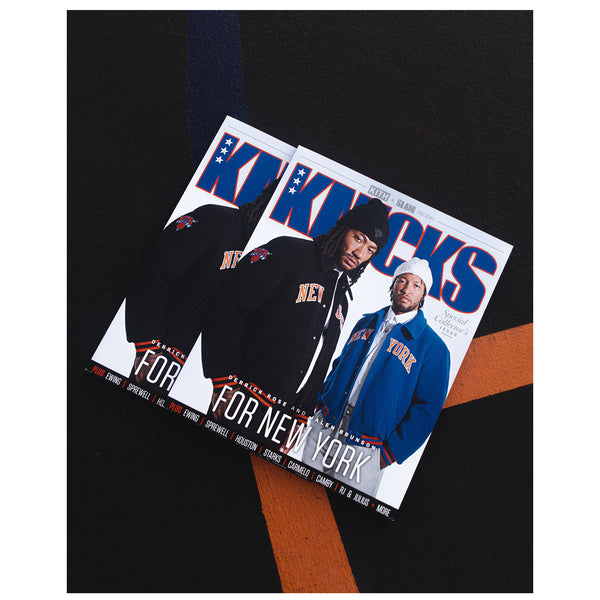 SLAM Magazine In White, Black, Blue & Orange - Top View