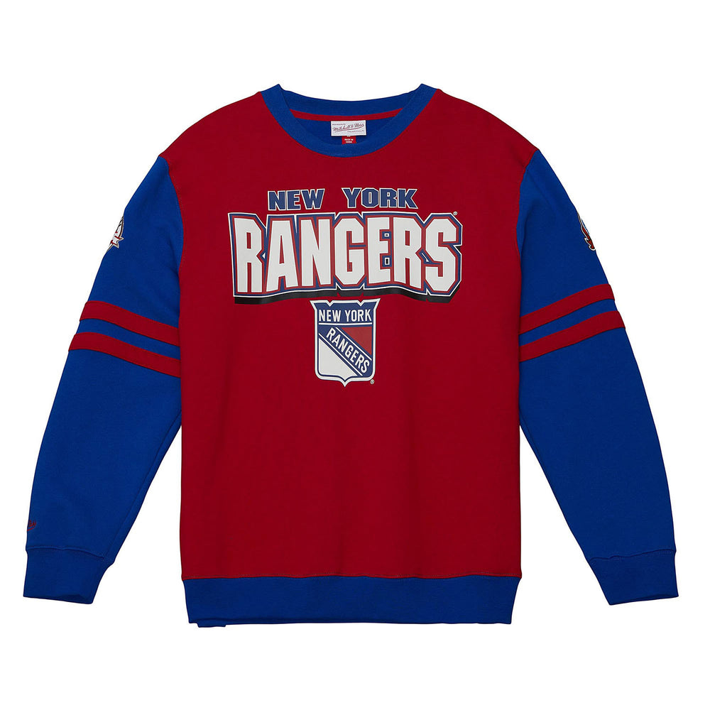 New York Rangers Varsity Retro Style Crewneck Sweatshirt