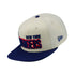 New Era Rangers Exclusive Two Toned Retro Snapback Cream/Royal Hat - Front View