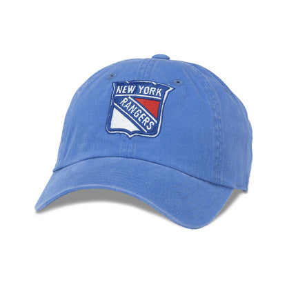 American Needle Rangers New Raglan Hat In Blue - Front View