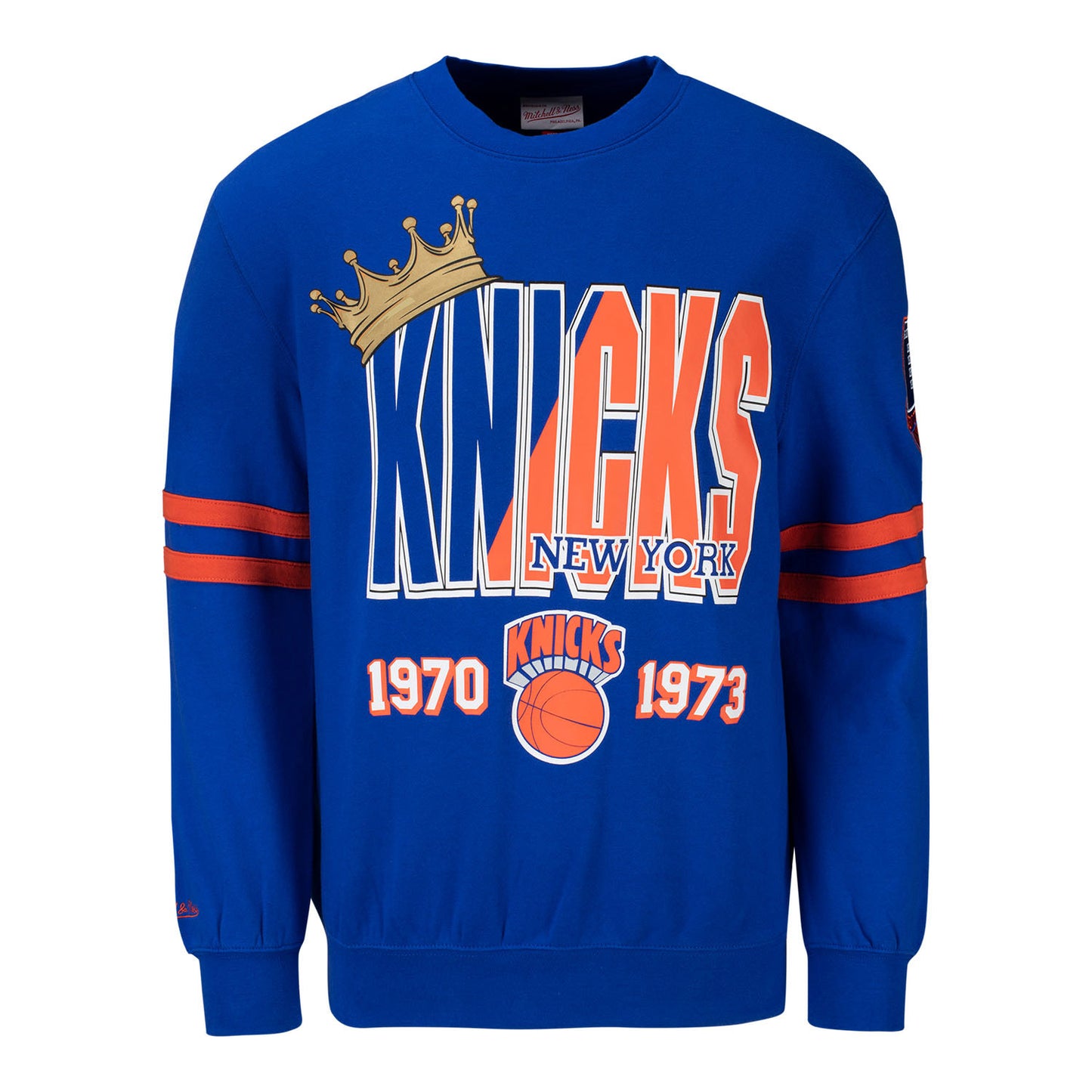 New York Knicks Mitchell & Ness There and Back NBA Crewneck