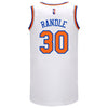 Knicks Nike Julius Randle White Diamond Authentic Jersey - Back View