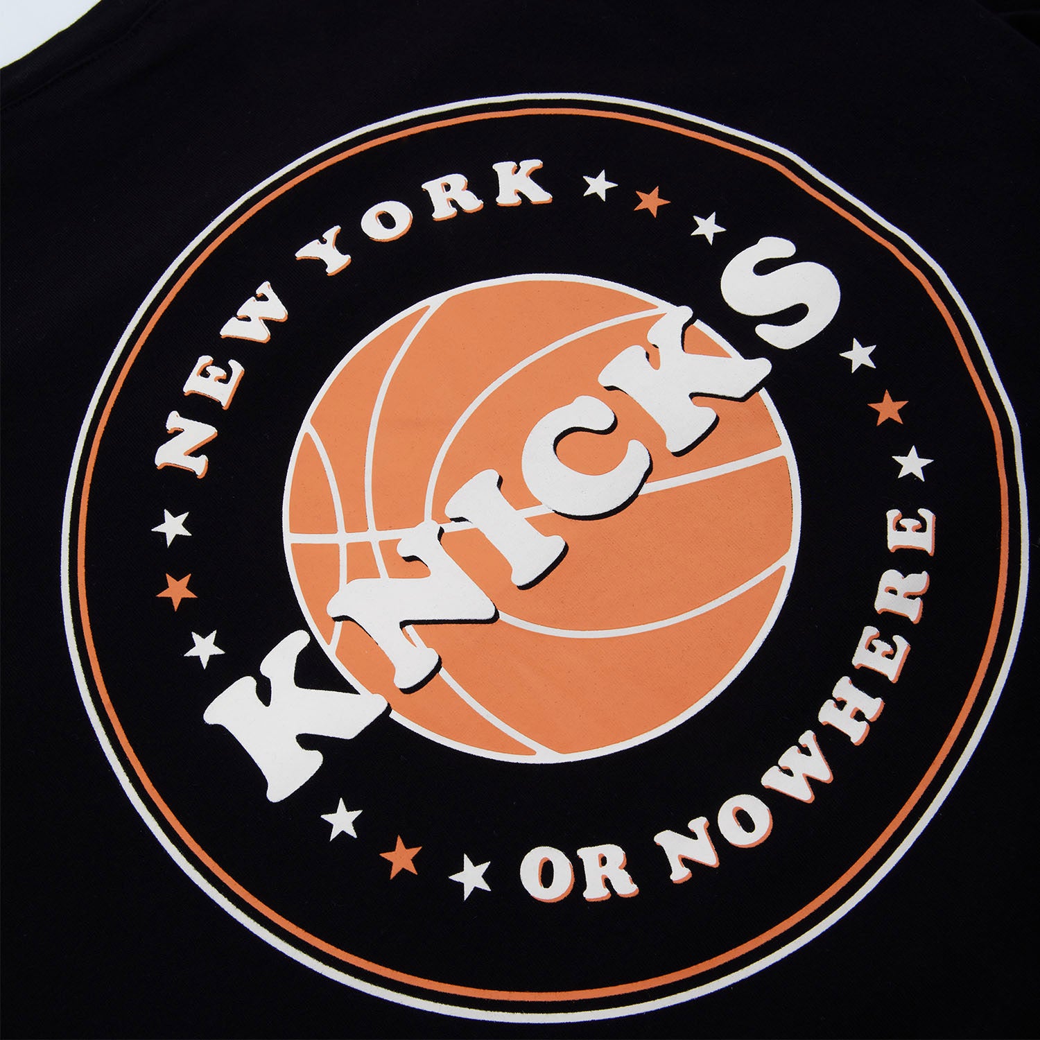 NYON x Knicks "Heyday" Tee In Black - Front View