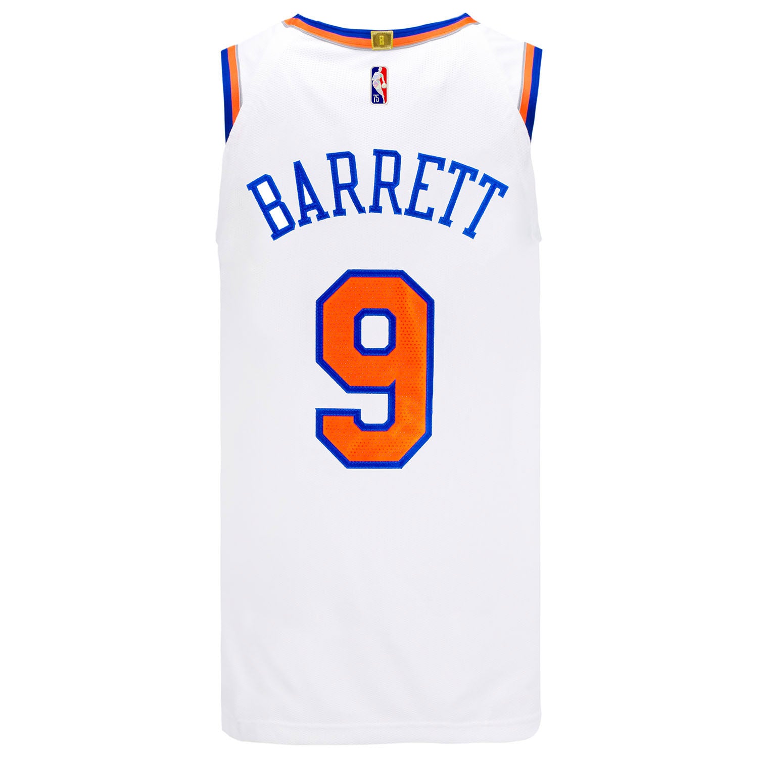 Knicks Nike RJ Barrett White Diamond Authentic Jersey