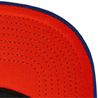Mitchell & Ness Knicks Lunar New Year Snapback Hat In Blue, Orange & White - Underbill View