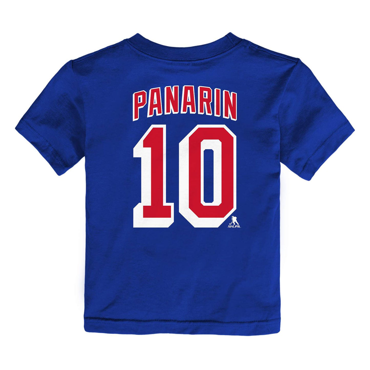Infant Rangers Artemi Panarin Name & Number Tee In Blue - Back View