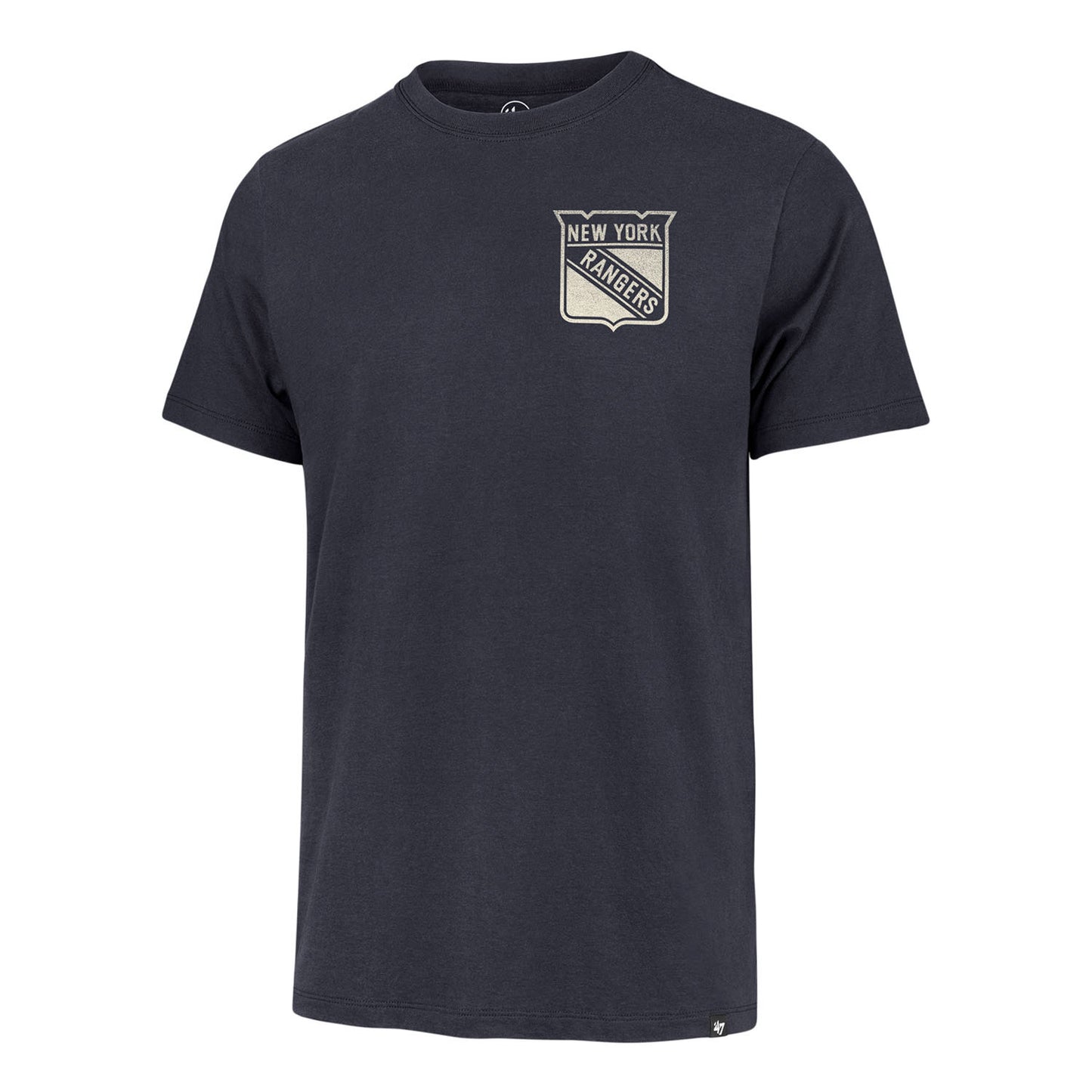 '47 Brand Rangers Turn Back Franklin Tee in Blue - Front View