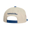 Mitchell & Ness Rangers Vintage Off-White Snapback Hat - Back View