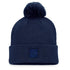 Women's Fanatics Rangers Authentic Pro Road Cuff Pom Knit Hat In Blue - Front View