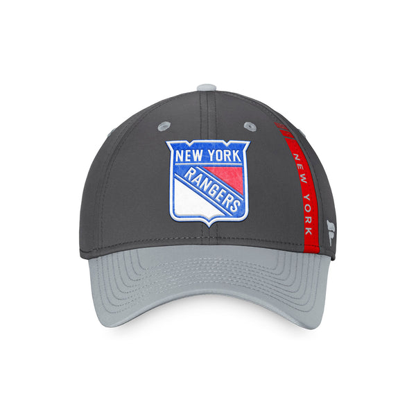 Fanatics Rangers Authentic Pro Home Ice Flex Hat In Grey - Front View