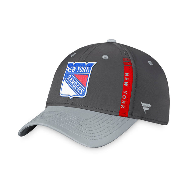 Fanatics Rangers Authentic Pro Home Ice Flex Hat In Grey - Front View