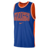 Nike Knicks Dri-fit Courtside DNA Tank Top in Orange and Blue - Front View