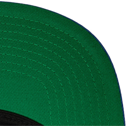 Mitchell & Ness Rangers Retro Lock Up Snapback Hat In Blue - Bottom View