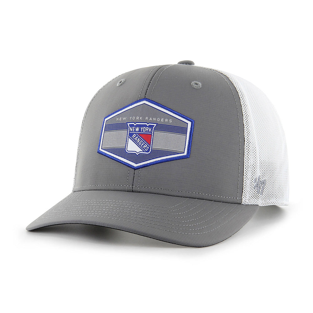 Men's Fanatics Branded Heather Gray New York Rangers Logo Adjustable Hat